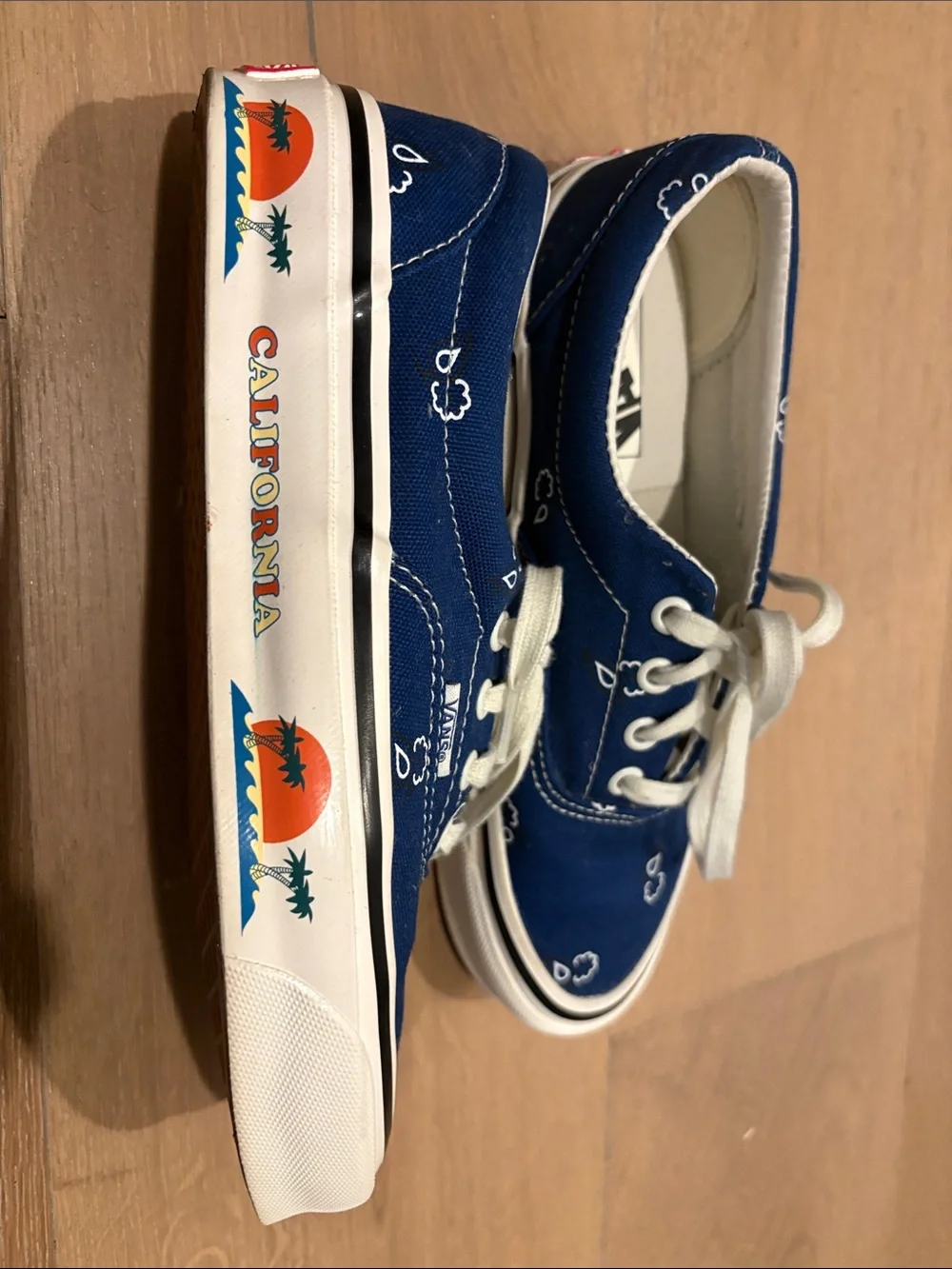 *RARE* Vans OG era blue paisley California